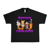 Black Nightmare Before Coffee Cups Urban Heavy Tee - MaliasSmallBusiness