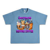 Pebble Blue Nightmare Before Coffee Cups Urban Heavy Tee - MaliasSmallBusiness