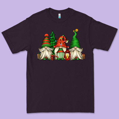 Christmas Gnomes Premium Tee Designed By Jasminsmagicworld