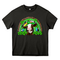 Asphalt st patricks cow rainbow Heavy Core Tee - Artiststas