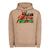 Pigment Burro I Am Always With Your Cardinal Bird Urban Hoodie - LillyAllenDesigns