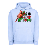 Pigment Grape Ice I Am Always With Your Cardinal Bird Urban Hoodie - LillyAllenDesigns