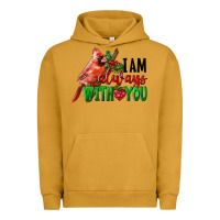Pigment Peanut Butter I Am Always With Your Cardinal Bird Urban Hoodie - LillyAllenDesigns
