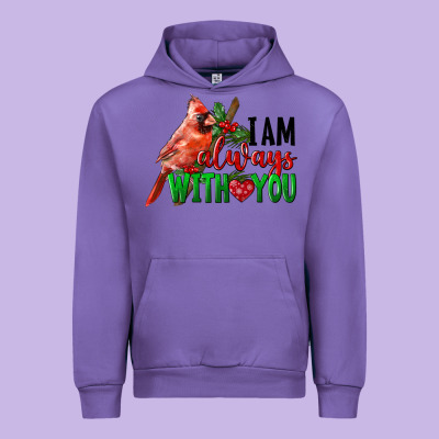 I Am Always With Your Cardinal Bird Urban Hoodie Designed By Lillyallendesigns