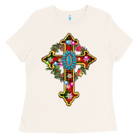 Bone christmas cross Ladies Tee - AdoDesignShop
