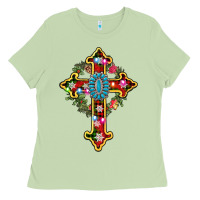 Matcha christmas cross Ladies Tee - AdoDesignShop