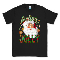 Black Feeling Jolly with Santa Classic Tee - NancyCooperArtShop