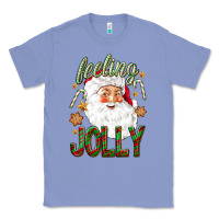 Colony Blue Feeling Jolly with Santa Classic Tee - NancyCooperArtShop