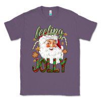 Lavender Feeling Jolly with Santa Classic Tee - NancyCooperArtShop