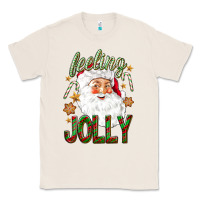 Natural Feeling Jolly with Santa Classic Tee - NancyCooperArtShop