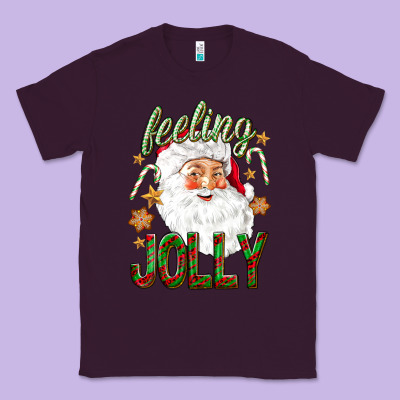 Feeling Jolly With Santa Classic Tee Designed By Nancycooperartshop