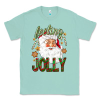 Seafoam Feeling Jolly with Santa Classic Tee - NancyCooperArtShop