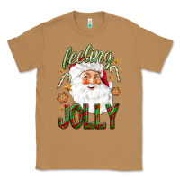Toasted Coconut Feeling Jolly with Santa Classic Tee - NancyCooperArtShop