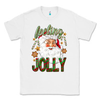 White Feeling Jolly with Santa Classic Tee - NancyCooperArtShop