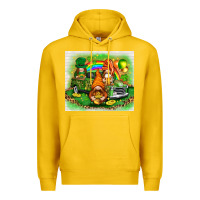 Lemon St. Patrick's Day gnomies with truck tumbler Premium Hoodie - HowdyJamesFarm