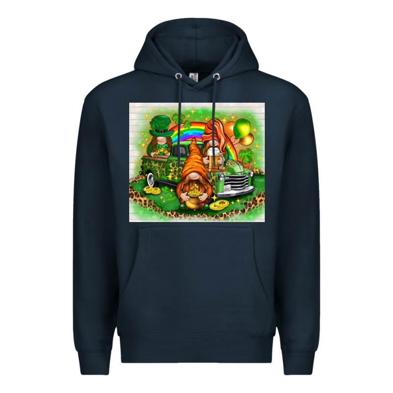 St. Patrick's Day Gnomies With Truck Tumbler Premium Hoodie by HowdyJamesFarm | Teevron