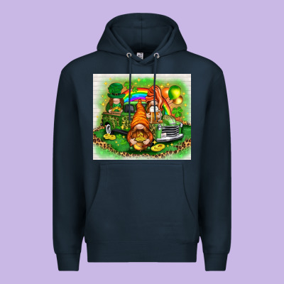 St. Patrick's Day Gnomies With Truck Tumbler Premium Hoodie Designed By Howdyjamesfarm