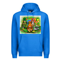 True Royal St. Patrick's Day gnomies with truck tumbler Premium Hoodie - HowdyJamesFarm
