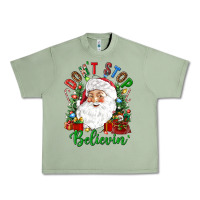 Oil Green Don't stop believin' Urban Heavy Tee - NancyCooperArtShop