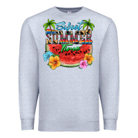 Heather Grey Sweet summer time Premium Sweatshirt - FaDigitalArtStudio