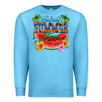 Ocean Blue Sweet summer time Premium Sweatshirt - FaDigitalArtStudio