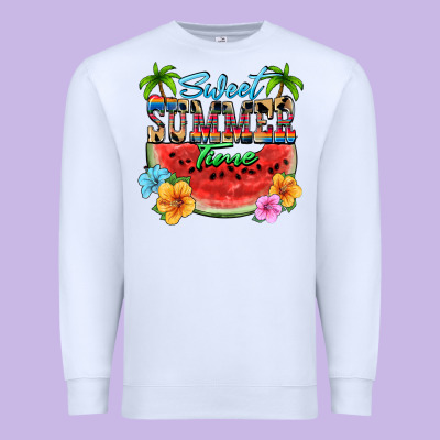 Sweet Summer Time Premium Sweatshirt Designed By Fadigitalartstudio