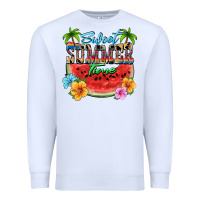 White Sweet summer time Premium Sweatshirt - FaDigitalArtStudio