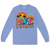 Colony Blue the beach is my happy place Long Sleeve Tee - Artiststas