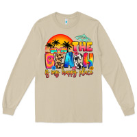 Mushroom the beach is my happy place Long Sleeve Tee - Artiststas