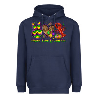 Navy peace love crawfish olivia Heavyweight Hoodie - OliviaCreatesArt