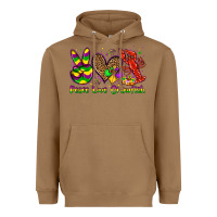 Toasted Coconut peace love crawfish olivia Heavyweight Hoodie - OliviaCreatesArt