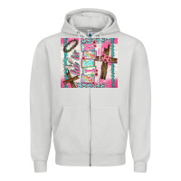 Dove Grey he is risen Zipper Hoodie - TumblerDesignByShophia