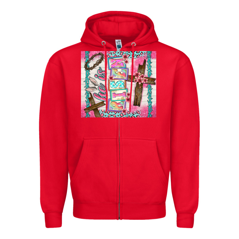 He Is Risen Zipper Hoodie by TumblerDesignByShophia | Teevron