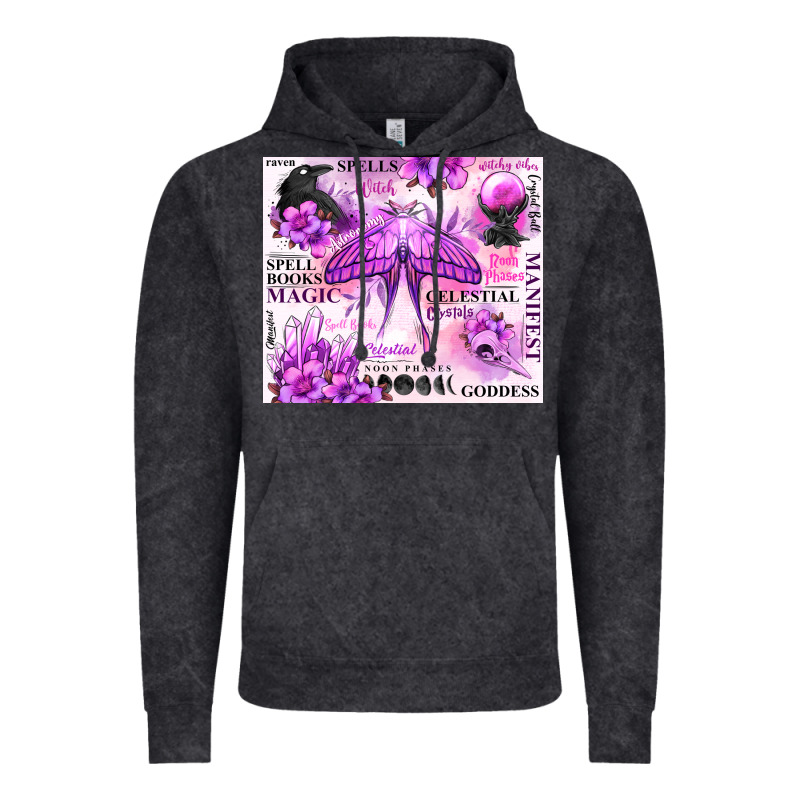 Witchy Celestial Witch Vintage Hoodie by MaliasSmallBusiness | Teevron