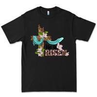 Black he is risen cross Premium Tee - BarkalooDesign