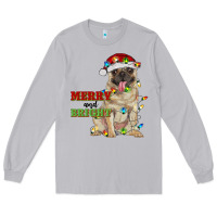 Moon Dust merry and bright pug Long Sleeve Tee - RanaPortraitStore