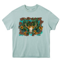 Arona leopard bull skull cactus sunflowers Heavy Core Tee - AdoDesignShop