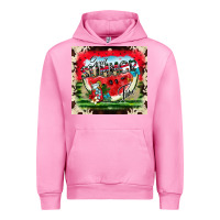 Fuchsia Pink Sweet Summer Time Urban Hoodie - CowhideDigitalArt