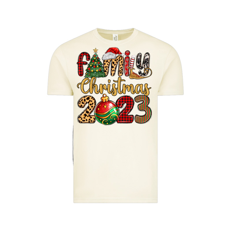 Family Christmas 2023 Vintage Tee by MaliasSmallBusiness | Teevron