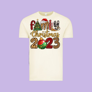 Family Christmas 2023 Vintage Tee Designed By Maliassmallbusiness