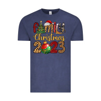 Vintage Denim family christmas 2023 Vintage Tee - MaliasSmallBusiness