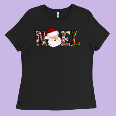 Noel Santa Ladies Tee Designed By Adodesignshop