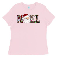 Bubblegum Pink noel santa Ladies Tee - AdoDesignShop