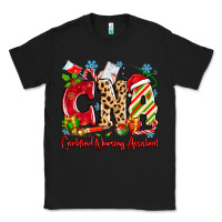 Black CNA Certified Nursing Assistant Christmas Classic Tee - MaliasSmallBusiness