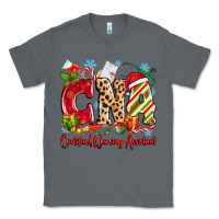 Charcoal Heather CNA Certified Nursing Assistant Christmas Classic Tee - MaliasSmallBusiness