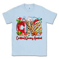 Dusty Blue CNA Certified Nursing Assistant Christmas Classic Tee - MaliasSmallBusiness