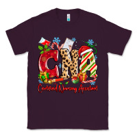 Plum CNA Certified Nursing Assistant Christmas Classic Tee - MaliasSmallBusiness