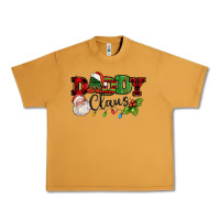 Peanut Butter Daddy Claus Santa Christmas lights and holly Urban Heavy Tee - NancyCooperArtShop