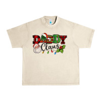 Sandshell Daddy Claus Santa Christmas lights and holly Urban Heavy Tee - NancyCooperArtShop