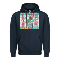 Navy dino mite egg hunter Zipper Hoodie - TumblerDesignByShophia
